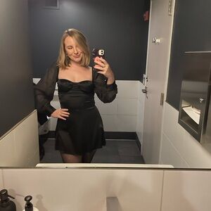 DANIELLE BERNSTEIN Black Mini Dress